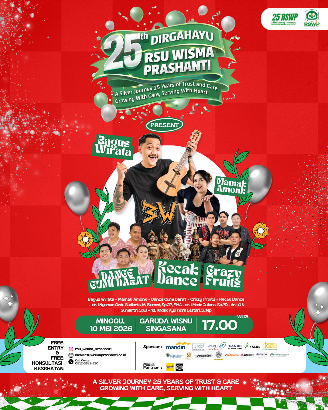 🎉✨ DIRGAHAYU KE-25 RSU WISMA PRASHANTI ✨🎉