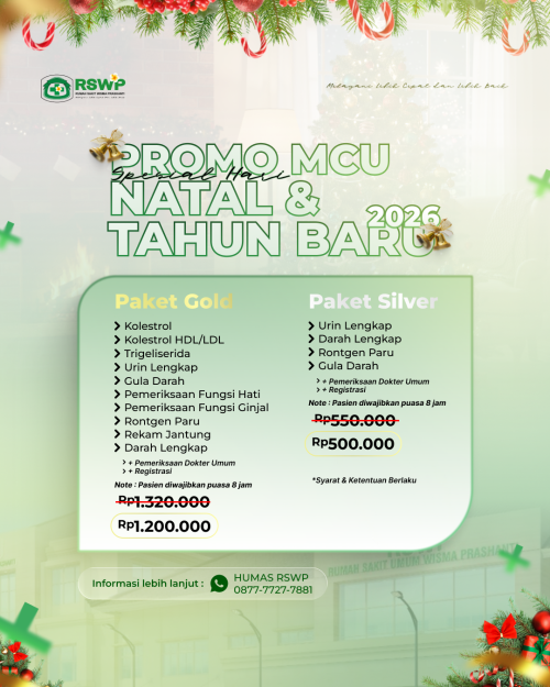 Paket Promo MCU Spesial Hari Natal dan Tahun Baru